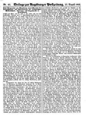 Augsburger Postzeitung Mittwoch 27. August 1862