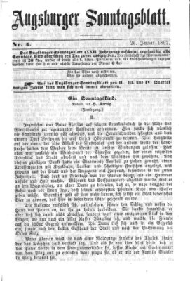 Augsburger Sonntagsblatt (Augsburger Postzeitung) Sonntag 26. Januar 1862