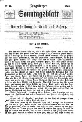 Augsburger Sonntagsblatt für Unterhaltung in Ernst und Scherz (Augsburger Postzeitung) Sonntag 1. Juni 1862