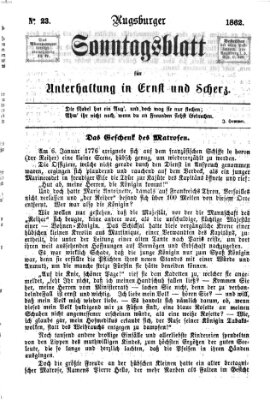 Augsburger Sonntagsblatt für Unterhaltung in Ernst und Scherz (Augsburger Postzeitung) Sonntag 8. Juni 1862