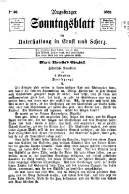 Augsburger Sonntagsblatt für Unterhaltung in Ernst und Scherz (Augsburger Postzeitung) Sonntag 7. September 1862