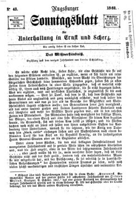 Augsburger Sonntagsblatt für Unterhaltung in Ernst und Scherz (Augsburger Postzeitung) Sonntag 26. Oktober 1862