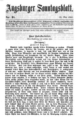 Augsburger Sonntagsblatt (Augsburger Postzeitung) Sonntag 26. Mai 1861