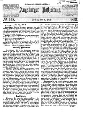 Augsburger Postzeitung Freitag 8. Mai 1863