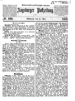 Augsburger Postzeitung Mittwoch 27. Mai 1863