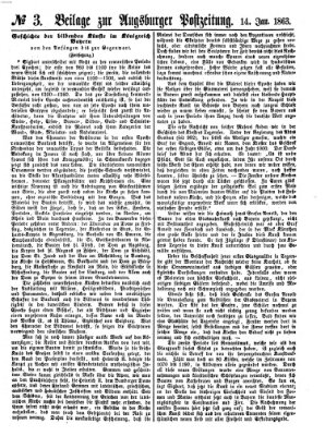 Augsburger Postzeitung Mittwoch 14. Januar 1863