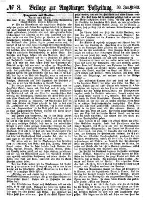 Augsburger Postzeitung Freitag 30. Januar 1863