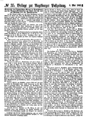 Augsburger Postzeitung Freitag 8. Mai 1863