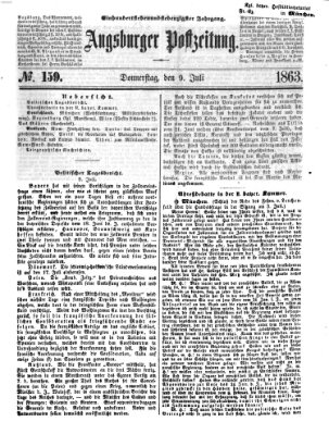 Augsburger Postzeitung Donnerstag 9. Juli 1863