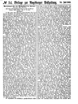 Augsburger Postzeitung Freitag 24. Juli 1863