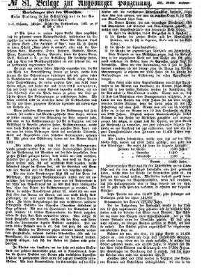 Augsburger Postzeitung Freitag 20. November 1863