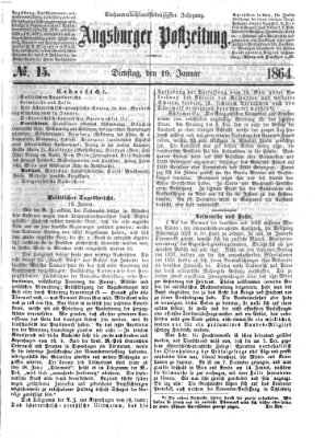 Augsburger Postzeitung Dienstag 19. Januar 1864