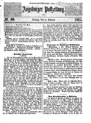 Augsburger Postzeitung Freitag 5. Februar 1864