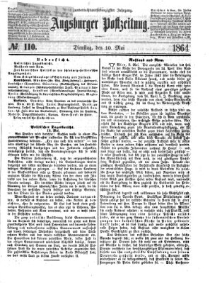 Augsburger Postzeitung Dienstag 10. Mai 1864