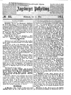 Augsburger Postzeitung Mittwoch 11. Mai 1864