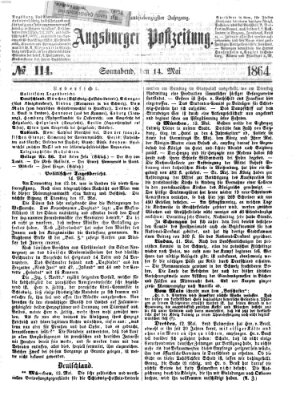 Augsburger Postzeitung Samstag 14. Mai 1864