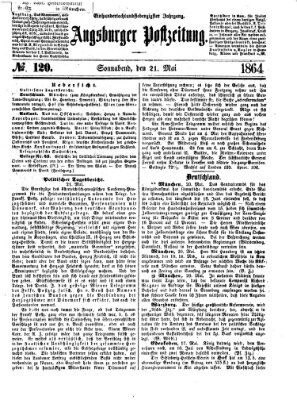 Augsburger Postzeitung Samstag 21. Mai 1864