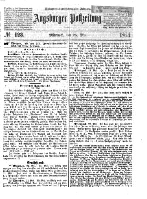 Augsburger Postzeitung Mittwoch 25. Mai 1864