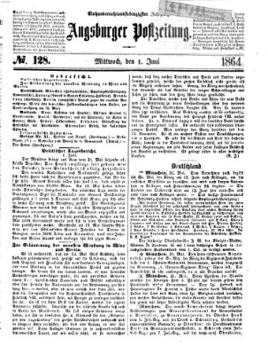 Augsburger Postzeitung Mittwoch 1. Juni 1864