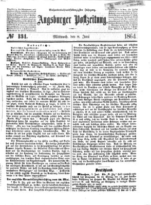 Augsburger Postzeitung Mittwoch 8. Juni 1864