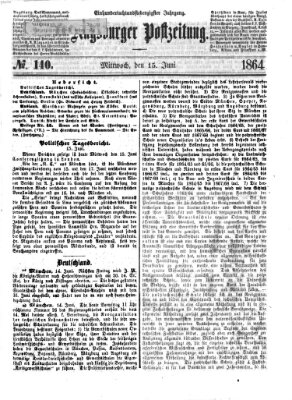 Augsburger Postzeitung Mittwoch 15. Juni 1864