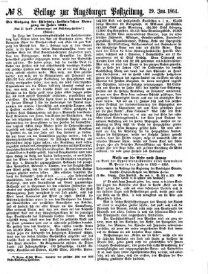 Augsburger Postzeitung Freitag 29. Januar 1864