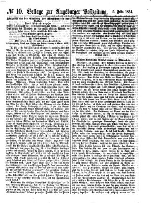 Augsburger Postzeitung Freitag 5. Februar 1864