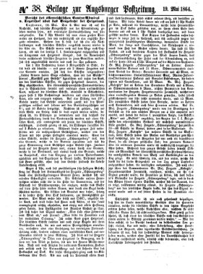 Augsburger Postzeitung Donnerstag 19. Mai 1864