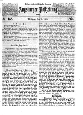 Augsburger Postzeitung Mittwoch 6. Juli 1864