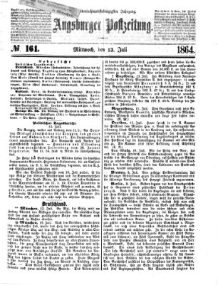 Augsburger Postzeitung Mittwoch 13. Juli 1864