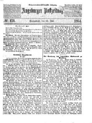 Augsburger Postzeitung Samstag 23. Juli 1864