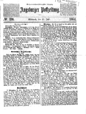 Augsburger Postzeitung Mittwoch 27. Juli 1864