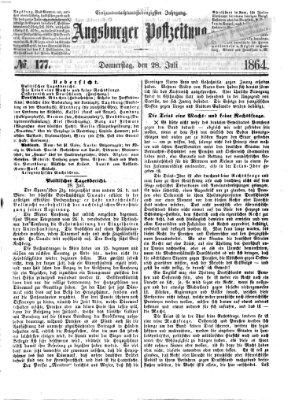 Augsburger Postzeitung Donnerstag 28. Juli 1864