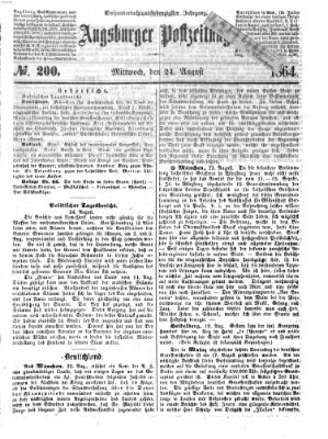 Augsburger Postzeitung Mittwoch 24. August 1864