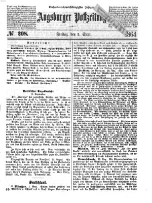 Augsburger Postzeitung Freitag 2. September 1864