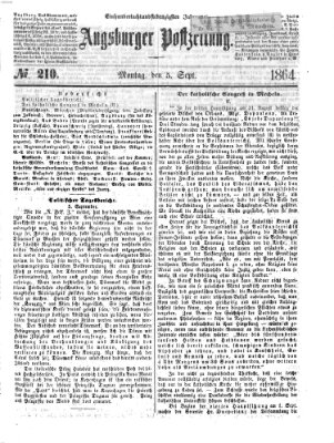 Augsburger Postzeitung Montag 5. September 1864