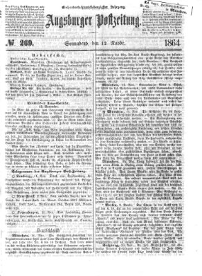 Augsburger Postzeitung Samstag 12. November 1864