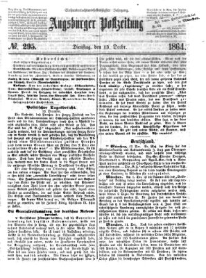 Augsburger Postzeitung Dienstag 13. Dezember 1864