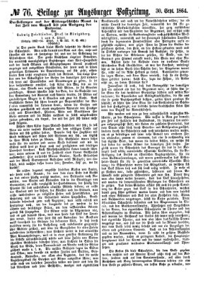 Augsburger Postzeitung Freitag 30. September 1864