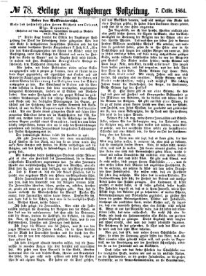 Augsburger Postzeitung Freitag 7. Oktober 1864