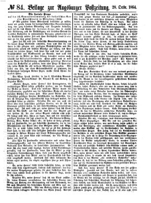 Augsburger Postzeitung Freitag 28. Oktober 1864