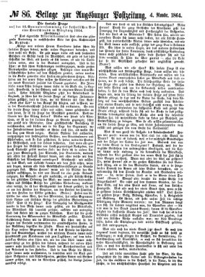 Augsburger Postzeitung Freitag 4. November 1864