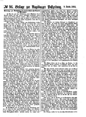 Augsburger Postzeitung Freitag 9. Dezember 1864