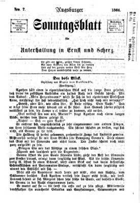 Augsburger Sonntagsblatt für Unterhaltung in Ernst und Scherz (Augsburger Postzeitung) Sonntag 14. Februar 1864