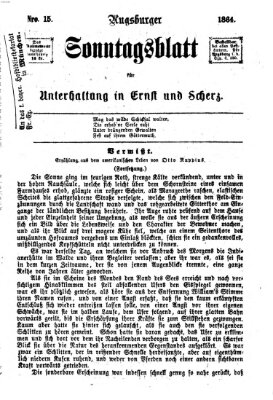 Augsburger Sonntagsblatt für Unterhaltung in Ernst und Scherz (Augsburger Postzeitung) Sonntag 10. April 1864