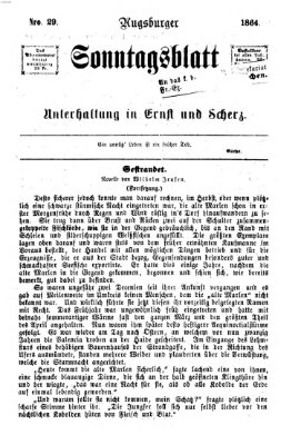 Augsburger Sonntagsblatt für Unterhaltung in Ernst und Scherz (Augsburger Postzeitung) Sonntag 17. Juli 1864