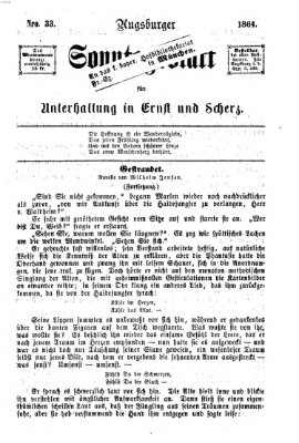 Augsburger Sonntagsblatt für Unterhaltung in Ernst und Scherz (Augsburger Postzeitung) Sonntag 14. August 1864