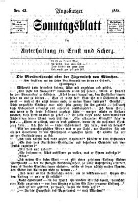 Augsburger Sonntagsblatt für Unterhaltung in Ernst und Scherz (Augsburger Postzeitung) Sonntag 23. Oktober 1864