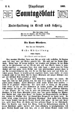 Augsburger Sonntagsblatt für Unterhaltung in Ernst und Scherz (Augsburger Postzeitung) Sonntag 11. Januar 1863