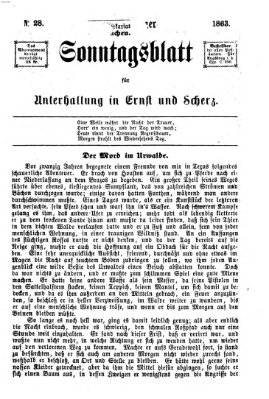 Augsburger Sonntagsblatt für Unterhaltung in Ernst und Scherz (Augsburger Postzeitung) Sonntag 12. Juli 1863